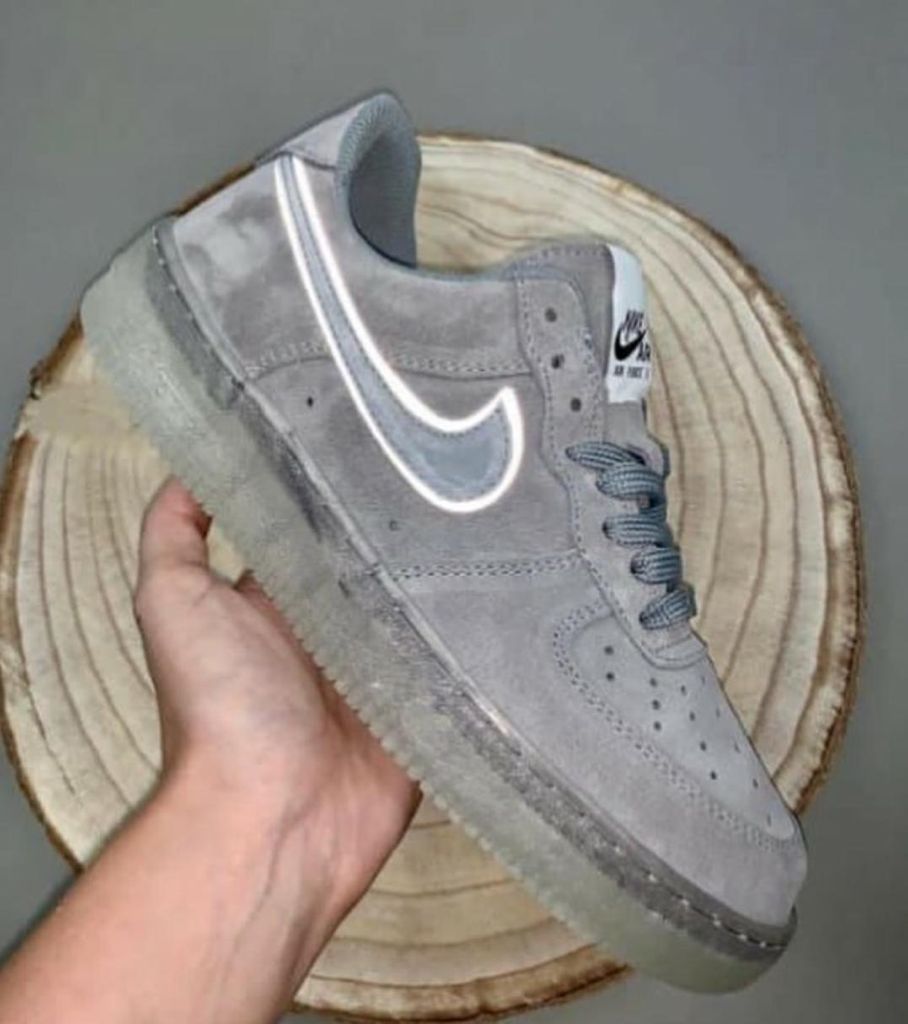 Air Force 1 Greey Reflectante